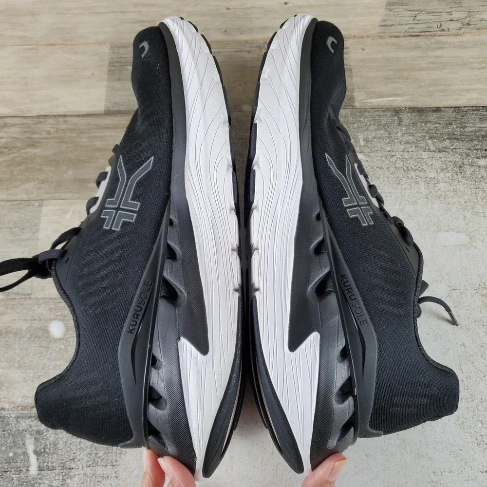 Kuru Triple Max Ion Mens Shoes Sz 13 M Athletic Running Black Lace Up Sneakers